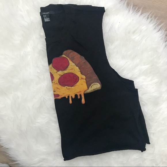 cropped pizza muscle tee - Picture 2 of 2