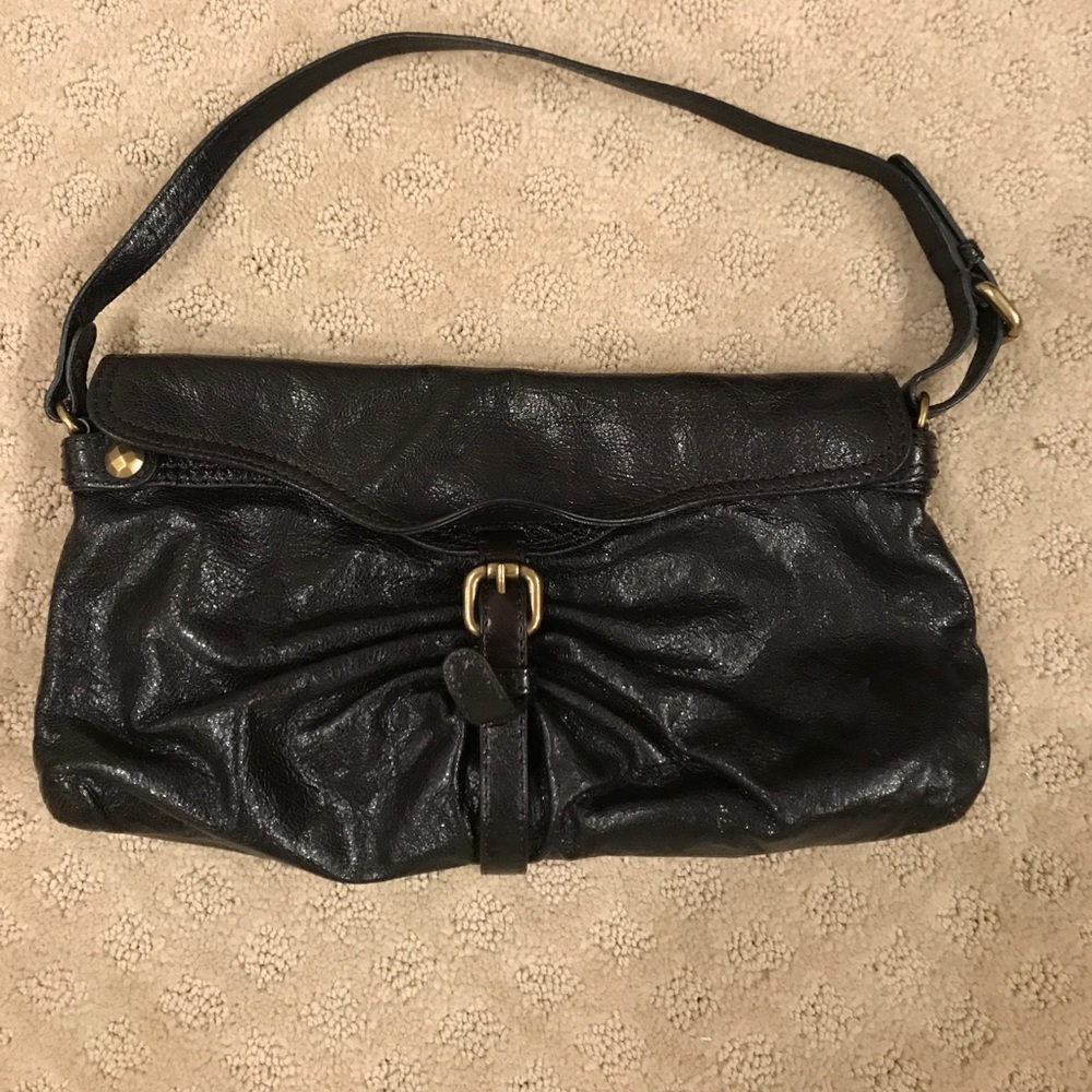 Kooba zip clutch with short strap