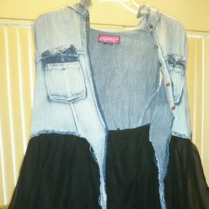 Knee length asymmetrical dress