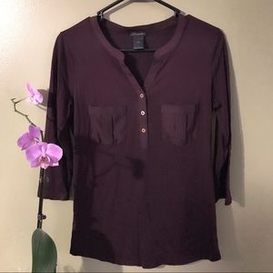 {Ann Taylor} 3/4 Sleeve Top