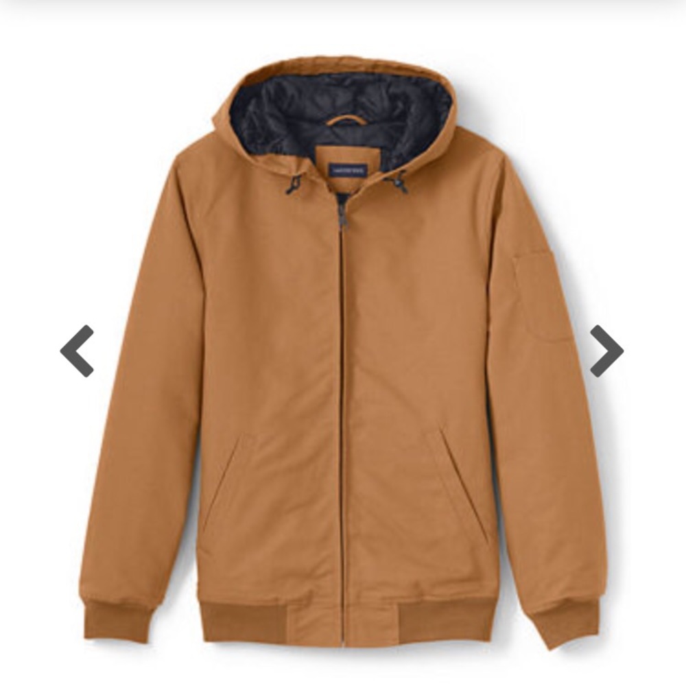 Unisex Lands End hooded work jacket Carhartt style