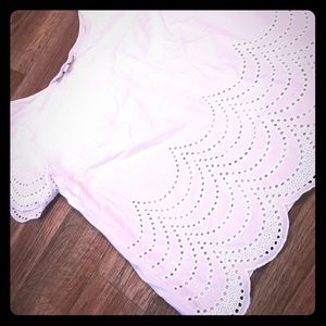 LRG Beige Lace Blouse from the LOFT