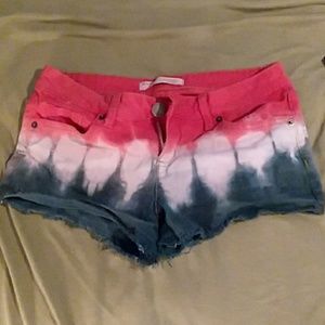 Tie dye shorts