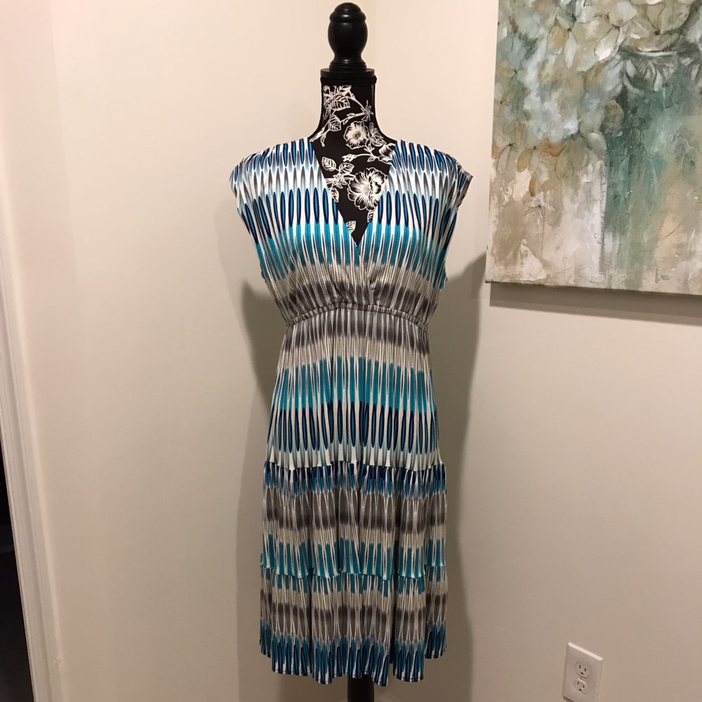 Summer Geo Pattern Print Dress