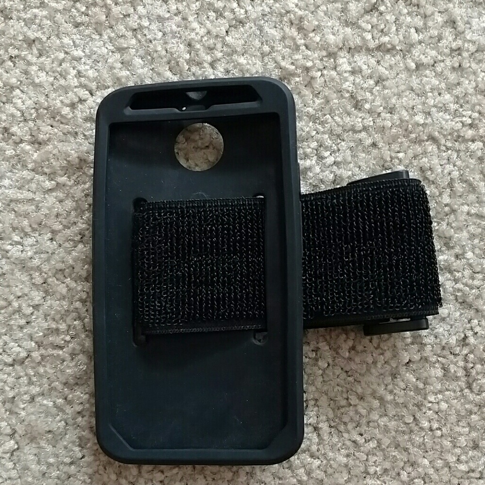 Black Silicone Phone Running Case Universal