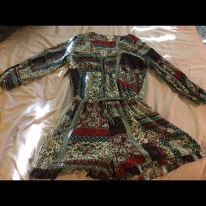 Fun patterned romper!