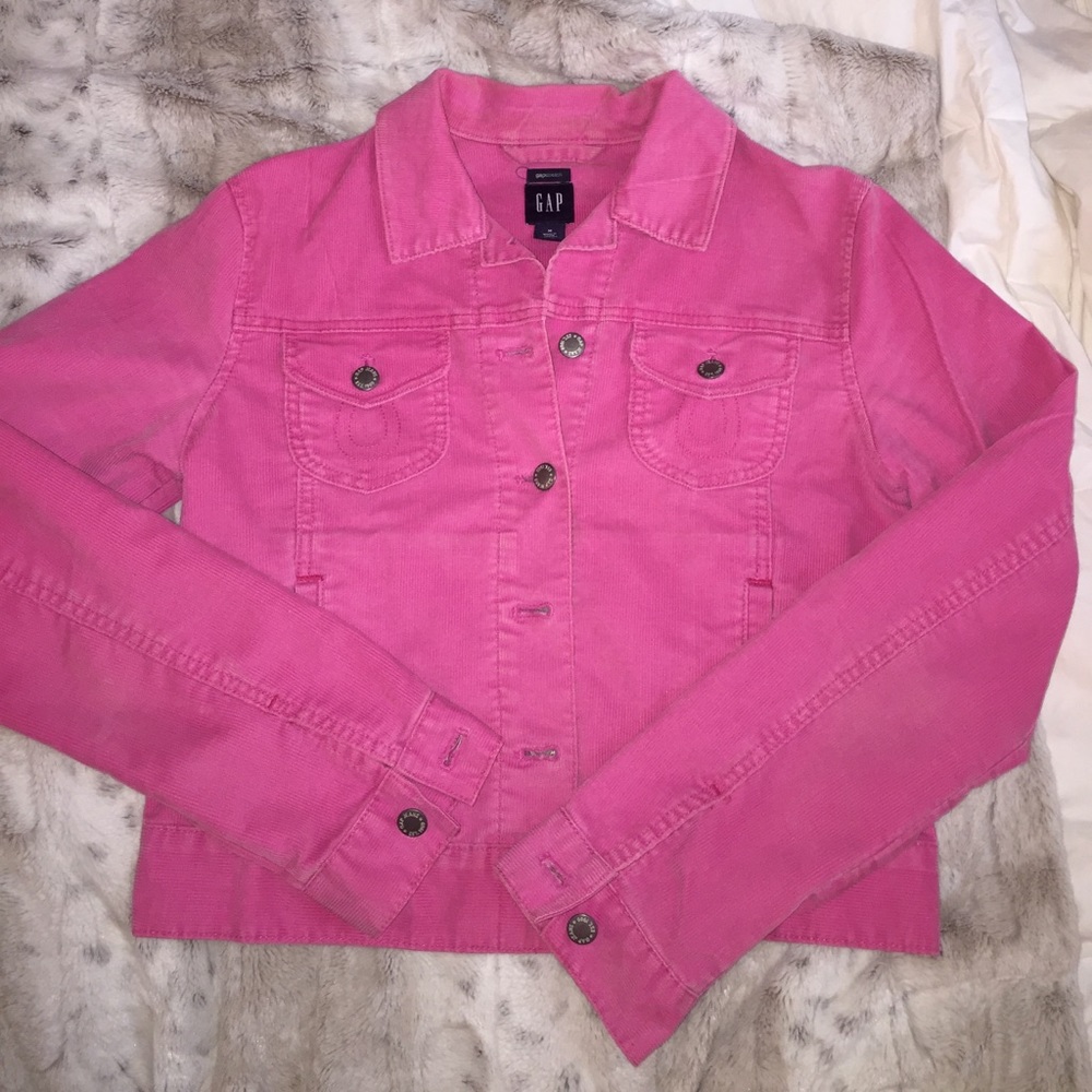 90s pink corduroy jacket!