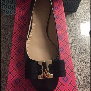 Tory Burch Gemini Link Bow Flat