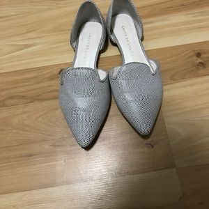 Snake print Chinese laundry slip on flats