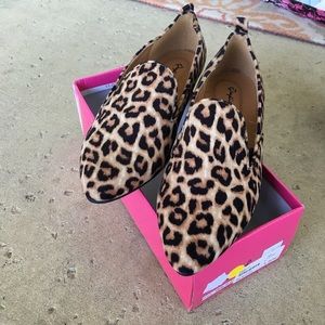 Brand new cheetah print flats