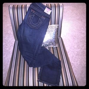 True religion➖super skinny➖dark denim wash