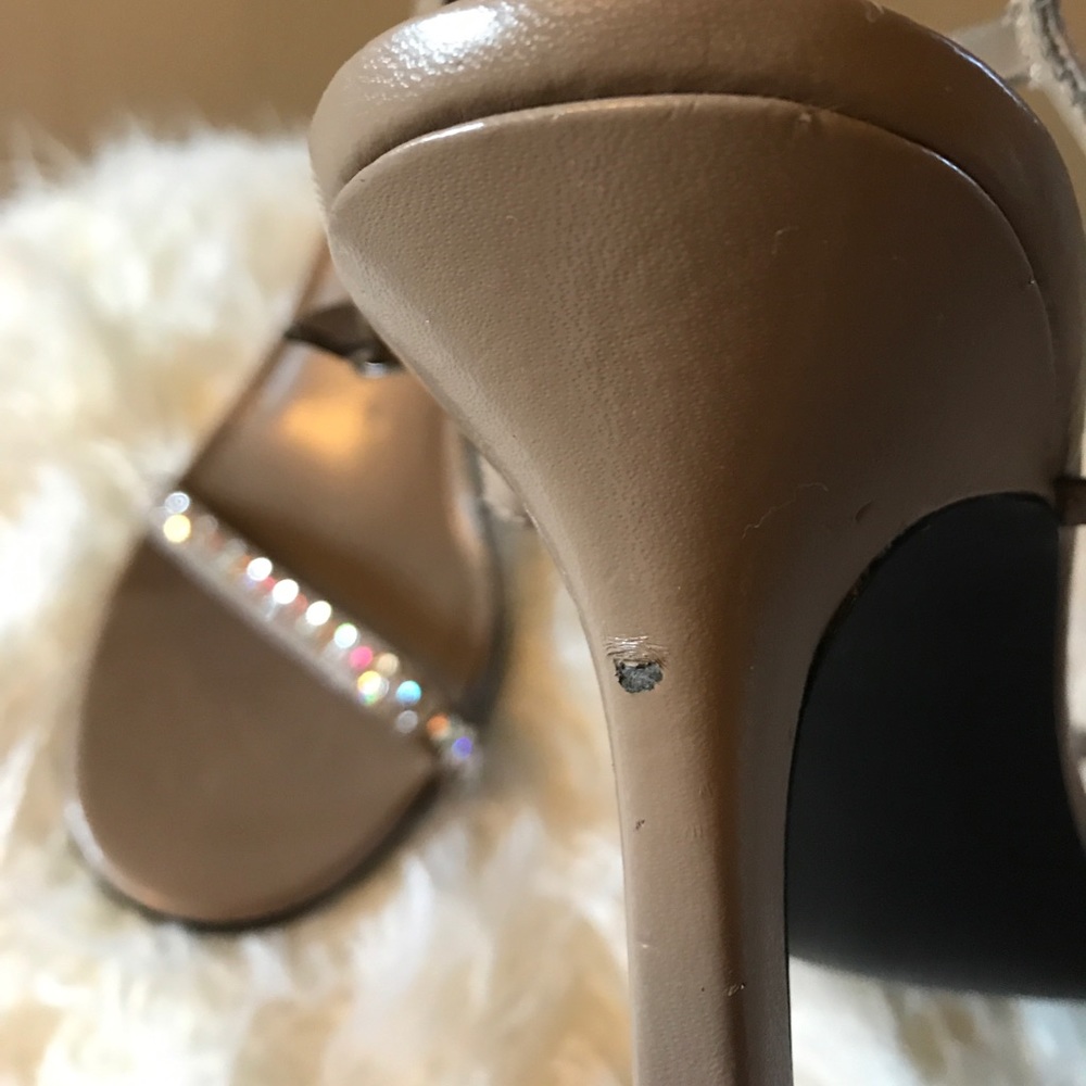 Nude Rhinestone Heels - Picture 5 of 6