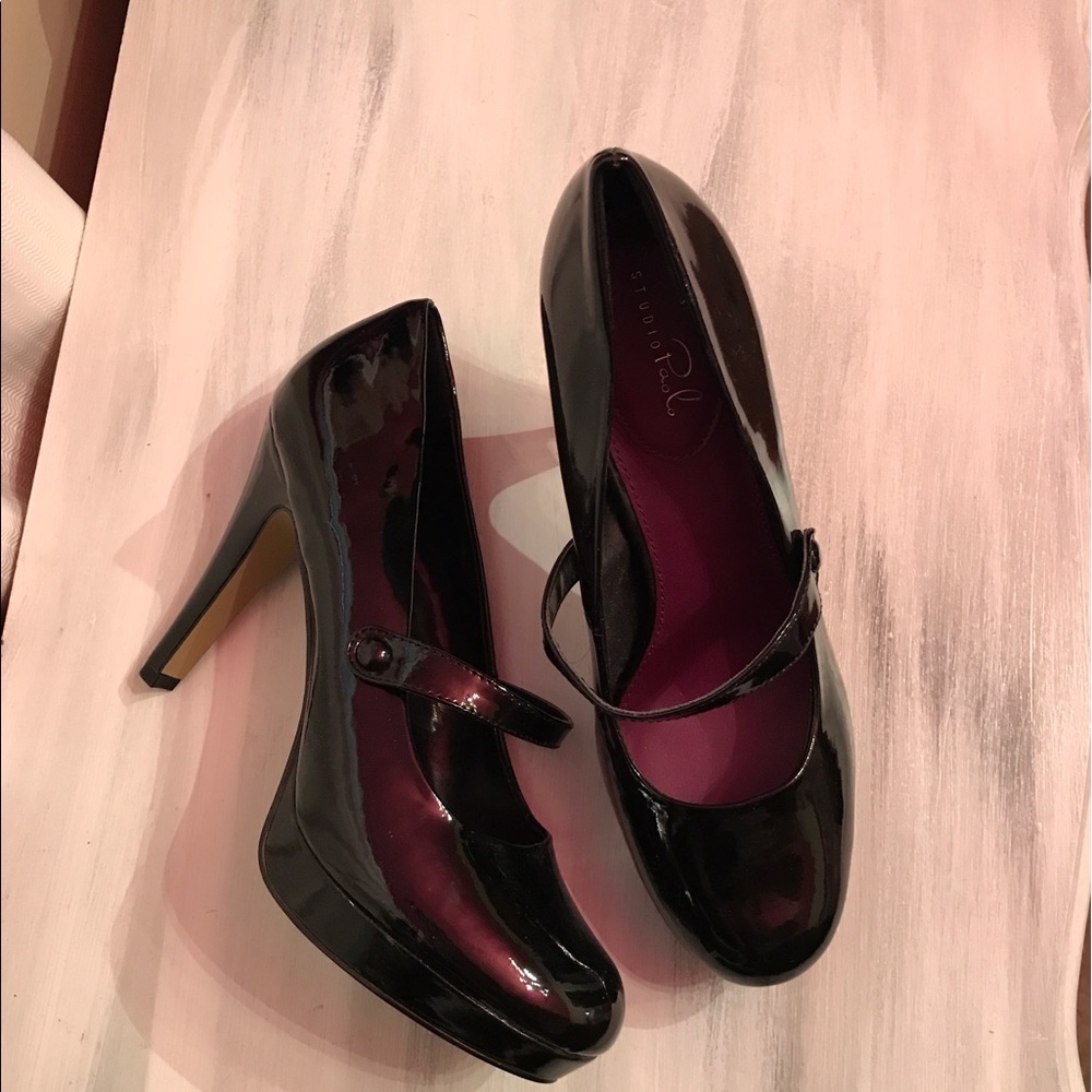 Studio Paolo black patent leather heels