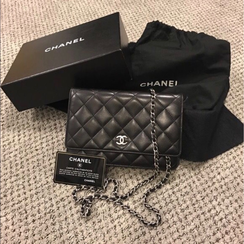Chanel Wallet on Chain - black lambskin SHW