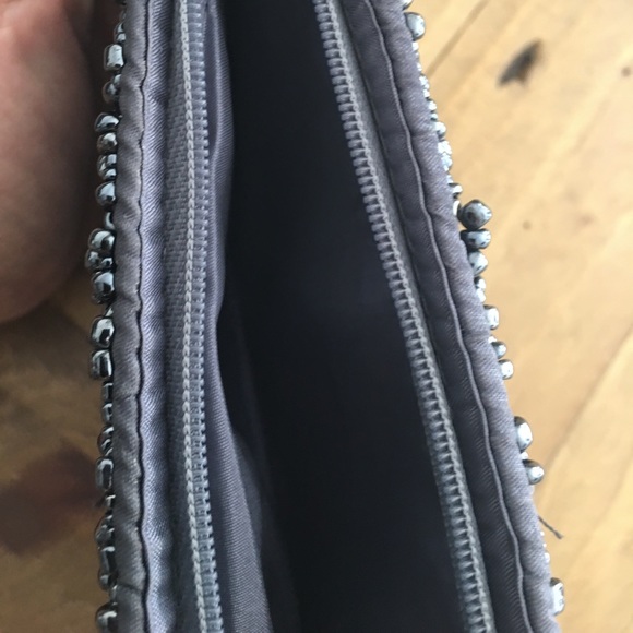 Iridescent Beads Beaded Wristlet Clutch Bag EUC - Picture 3 of 6