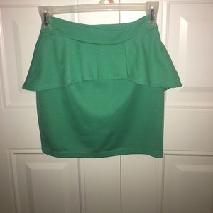 Mini plum skirt