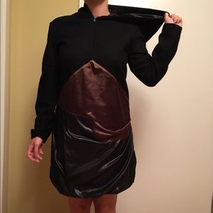 Prada Wool/Cashmere and Nylon Hooded Dress