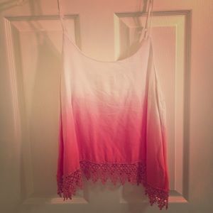 Summer top with lace bottom!