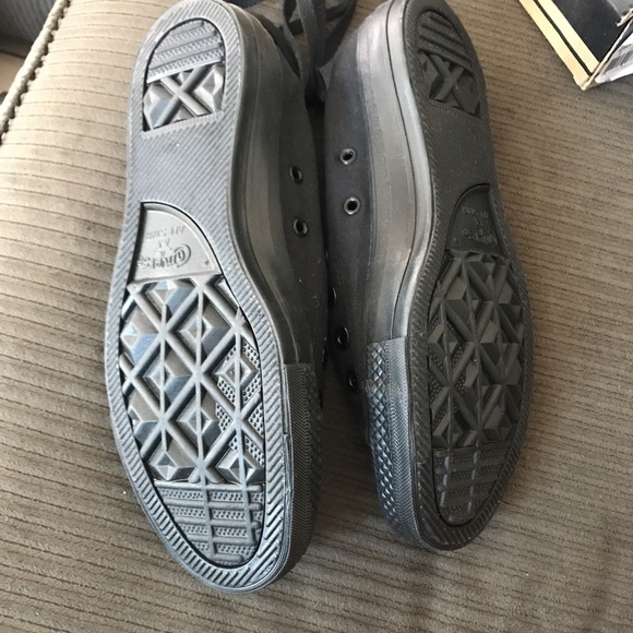 New handmade Black custom Raiders Converse. Women - Picture 4 of 4