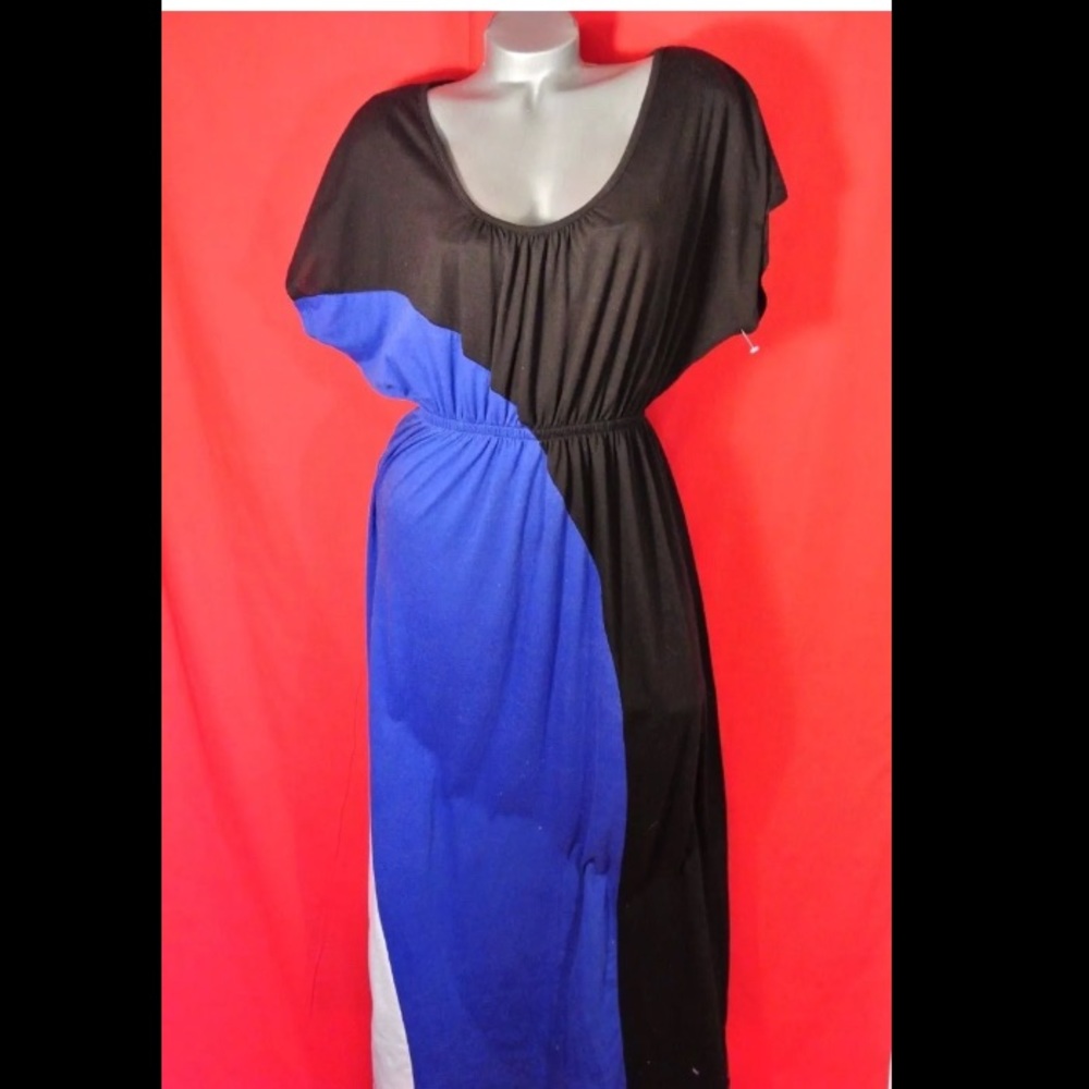 Plus Size Colorblock maxi dress