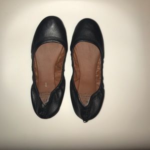 Lucky Brand Black Leather Flats
