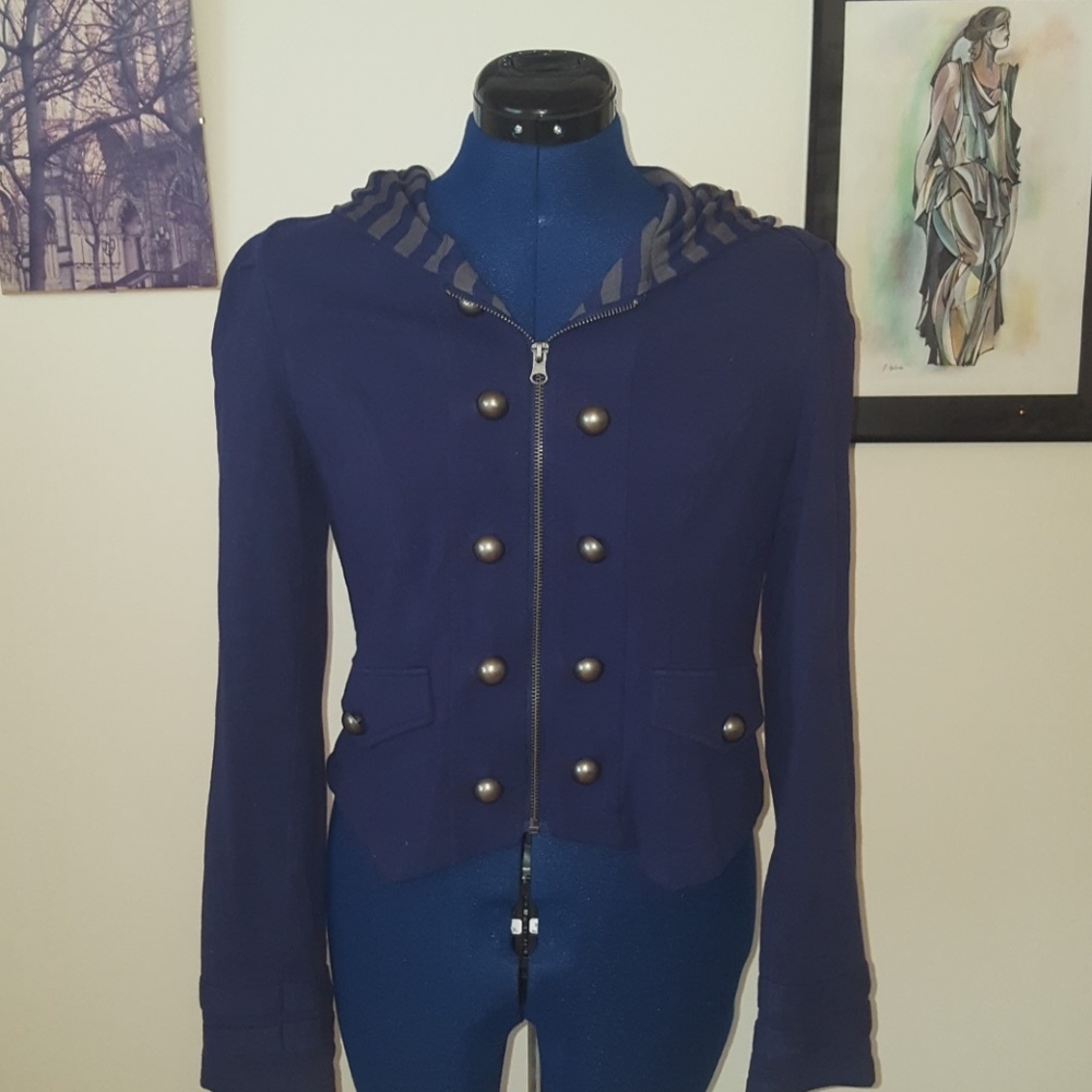 Navy Blue military style jacket