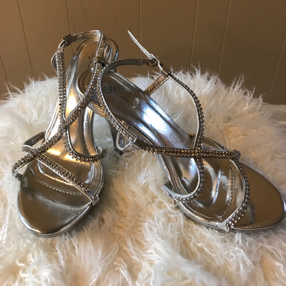 Silver/Rhinestone Heels