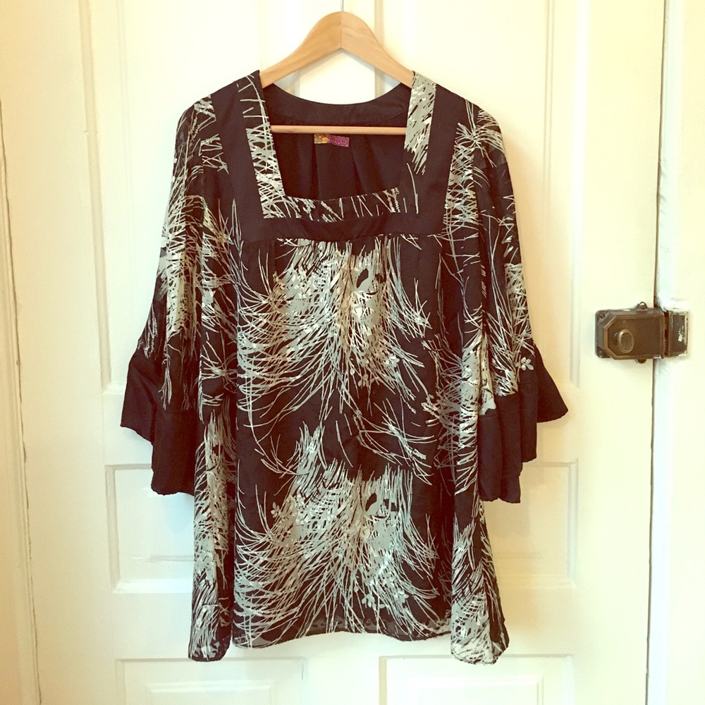 Colcci Mini Dress, Bell Sleeve