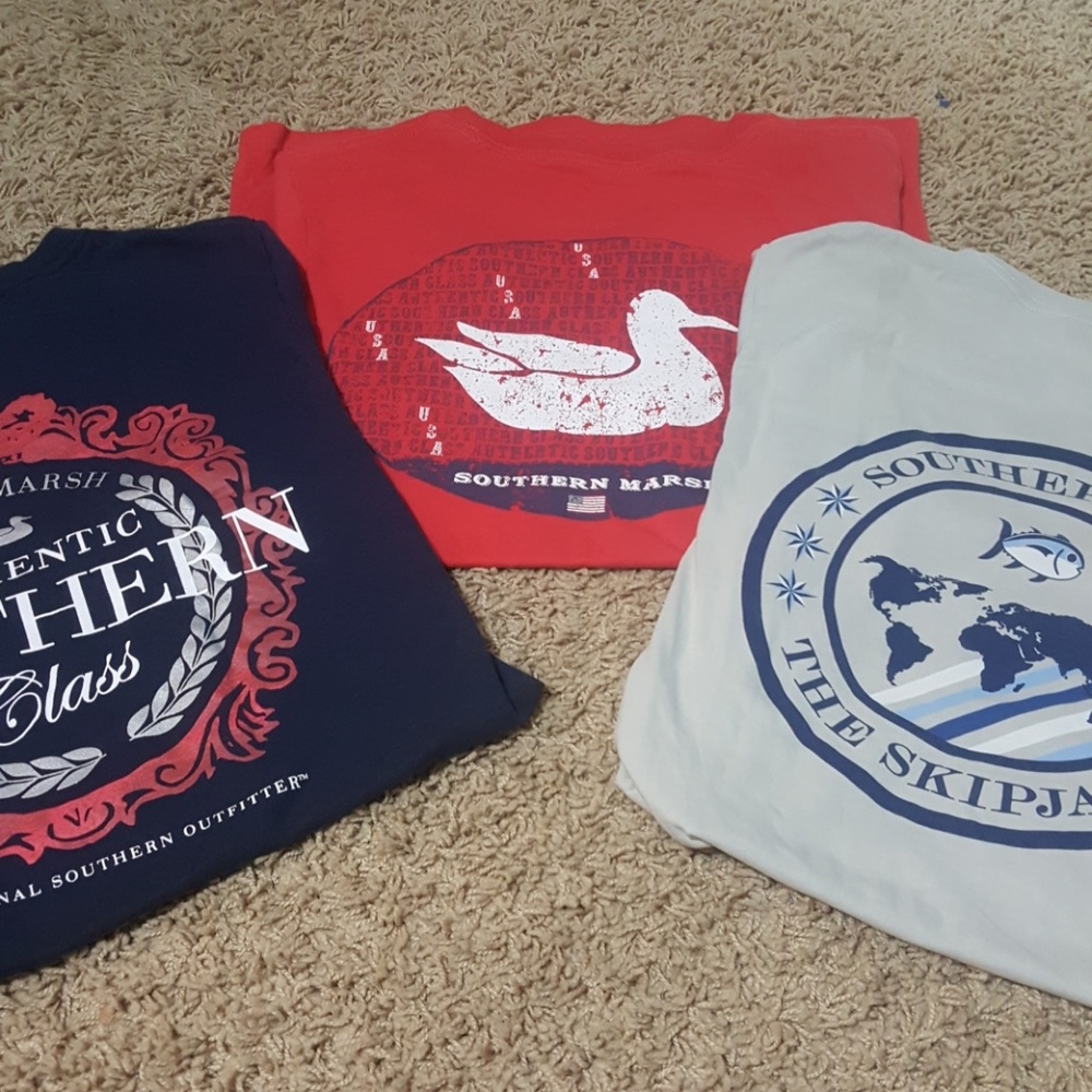 Southern Tide and Marsh shirts