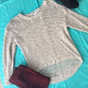 American Rag High Low Loose Knit Sweater