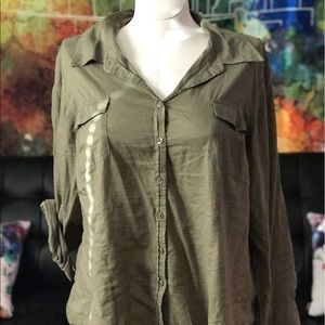 Lane Bryant Olive Top