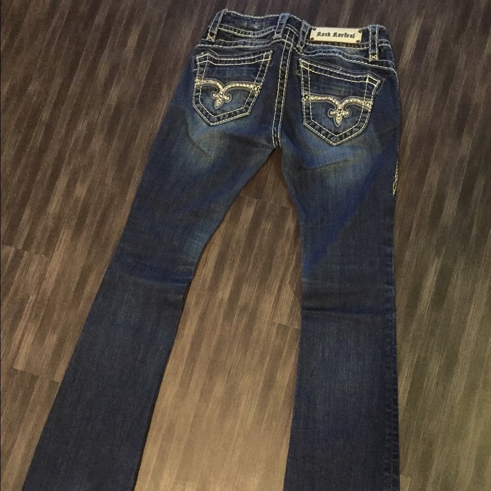 Rock Revival Dark Wash Bootcut Jeans size 27