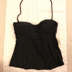 American eagle black swim top size small