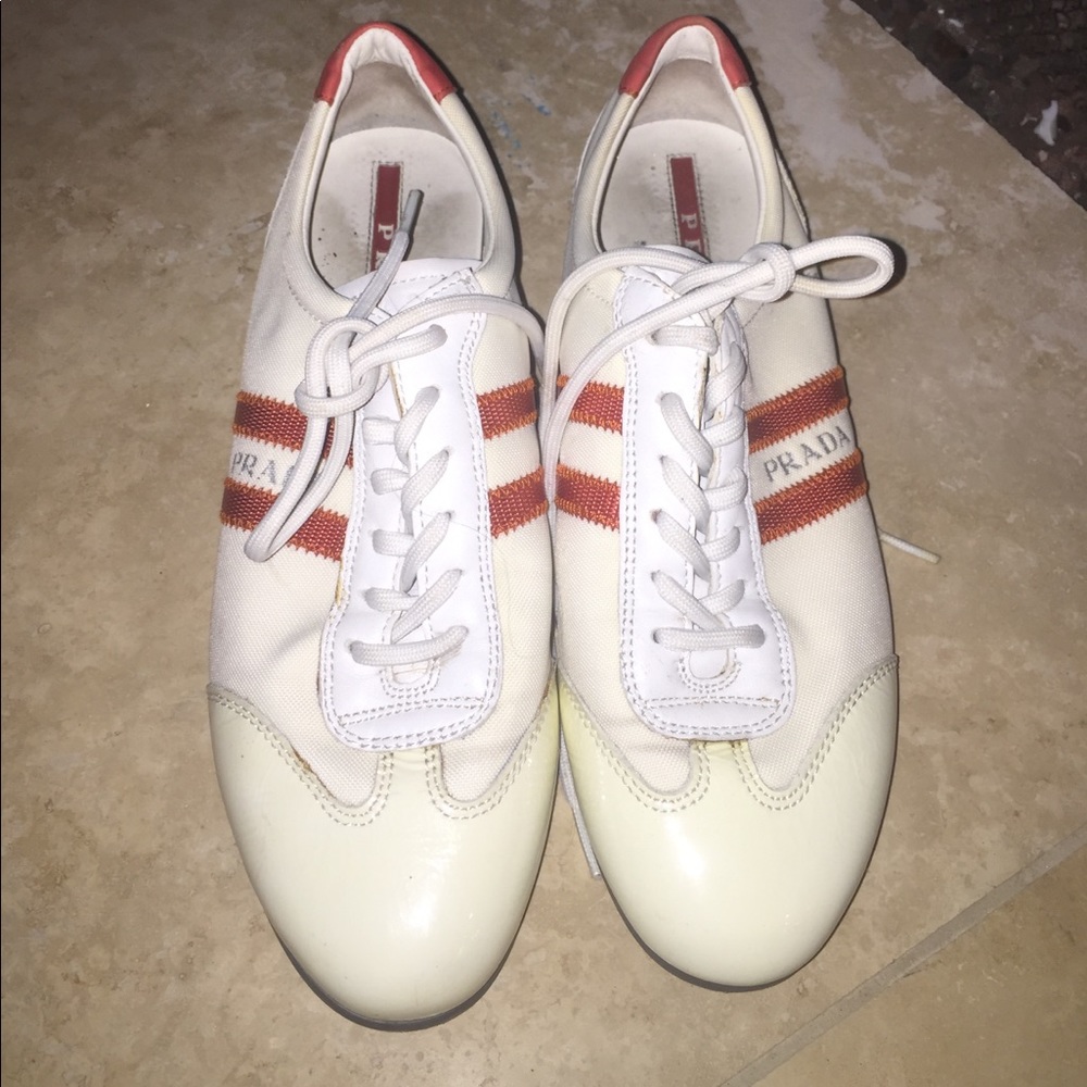 Striped Proda sneakers white/red - Picture 2 of 4
