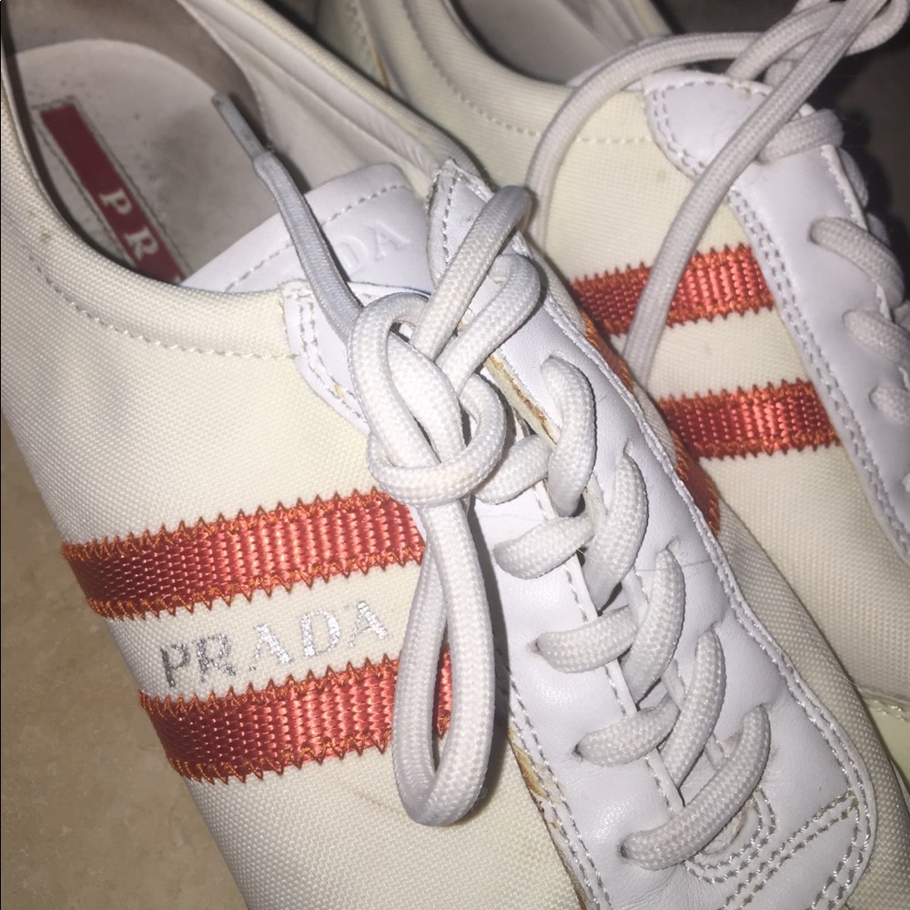 Striped Proda sneakers white/red - Picture 3 of 4