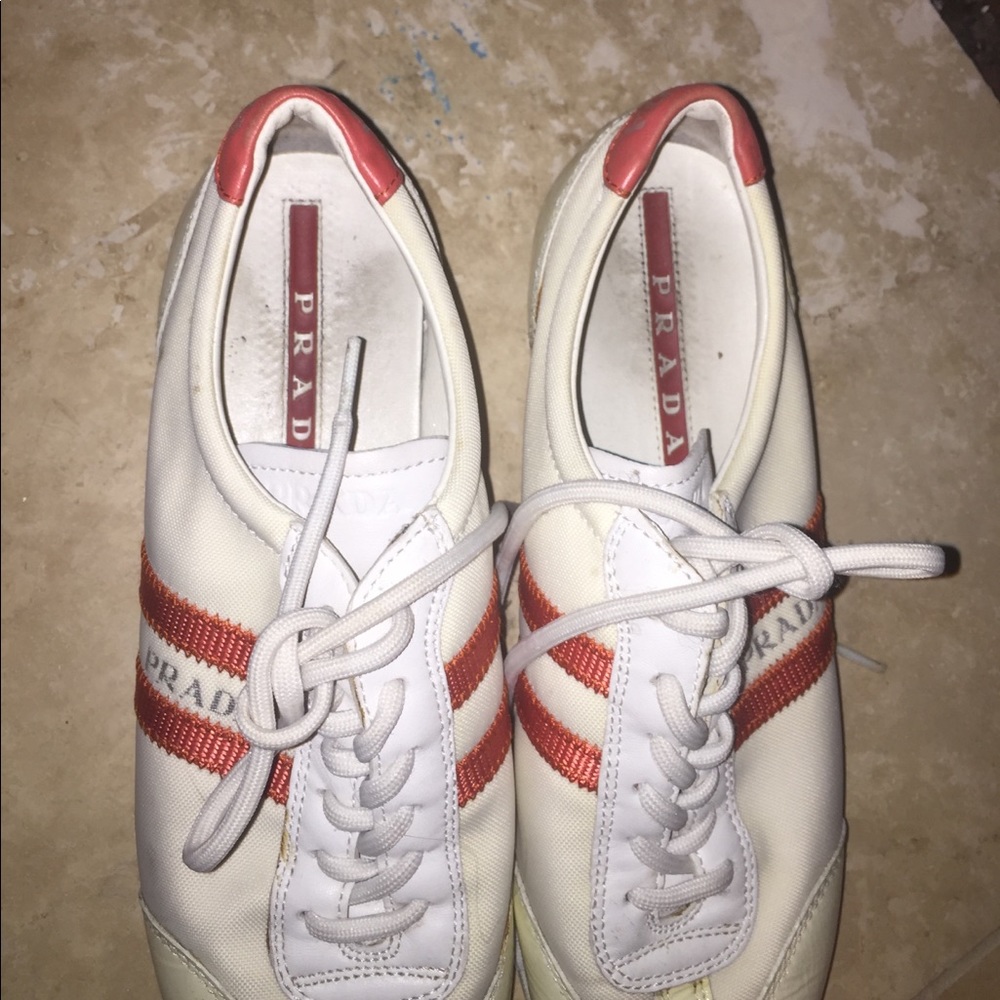 Striped Proda sneakers white/red - Picture 4 of 4