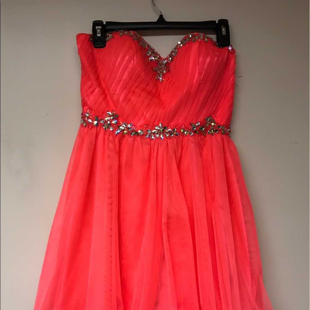 Hot pink homecoming dress