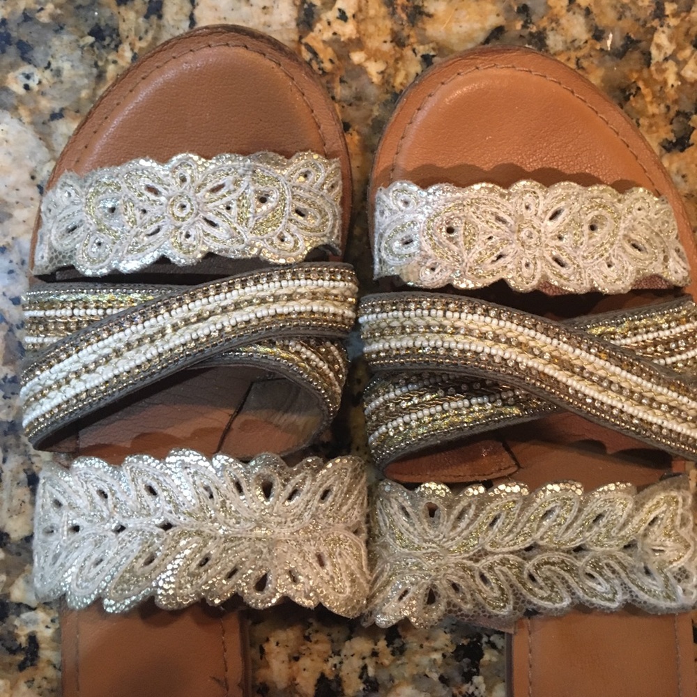 Jasper & jeera beaded sandals