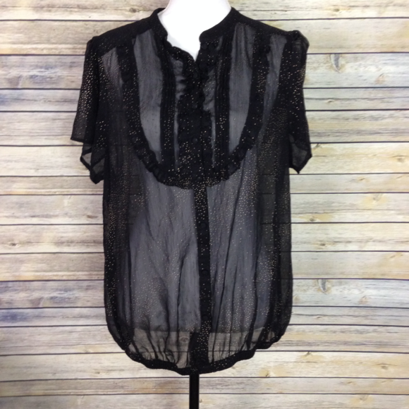 torrid Tops - *PRICE FIRM* Torrid Sheer Sparkle Blouse