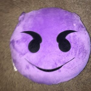 devil emoji pillow