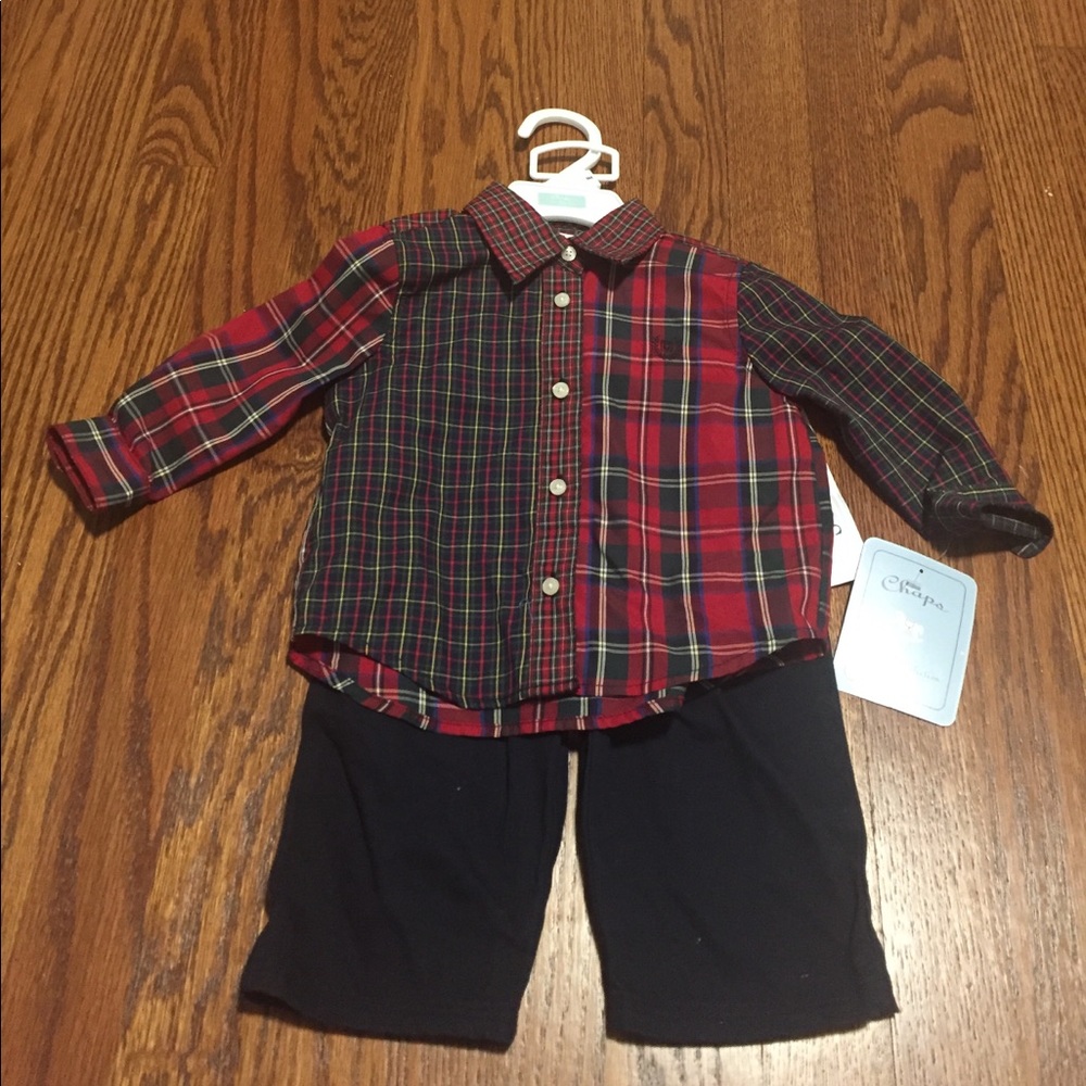 ❌Sold❌ Brand New Baby Boy Chaps Outfit