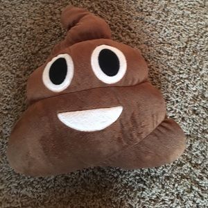 poop emoji pillow