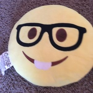 nerd emoji pillow