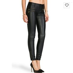 Free people vegan leather moto pants!