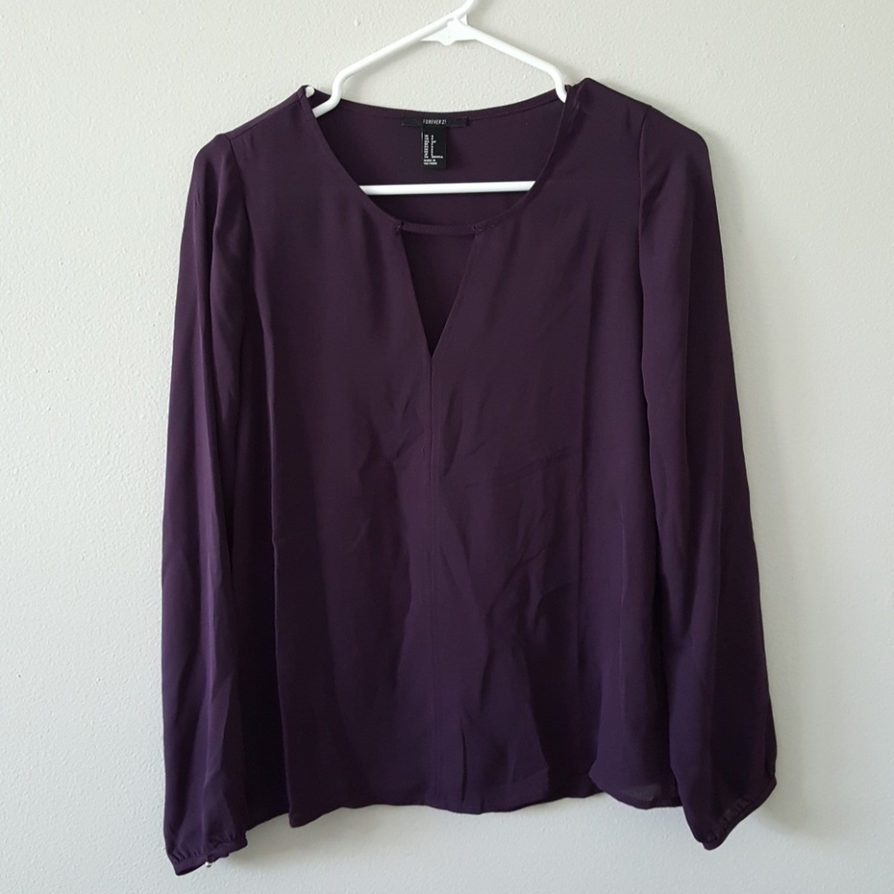 Purple Forever 21 Blouse