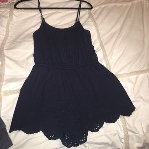 Navy Abercrombie and Fitch Romper