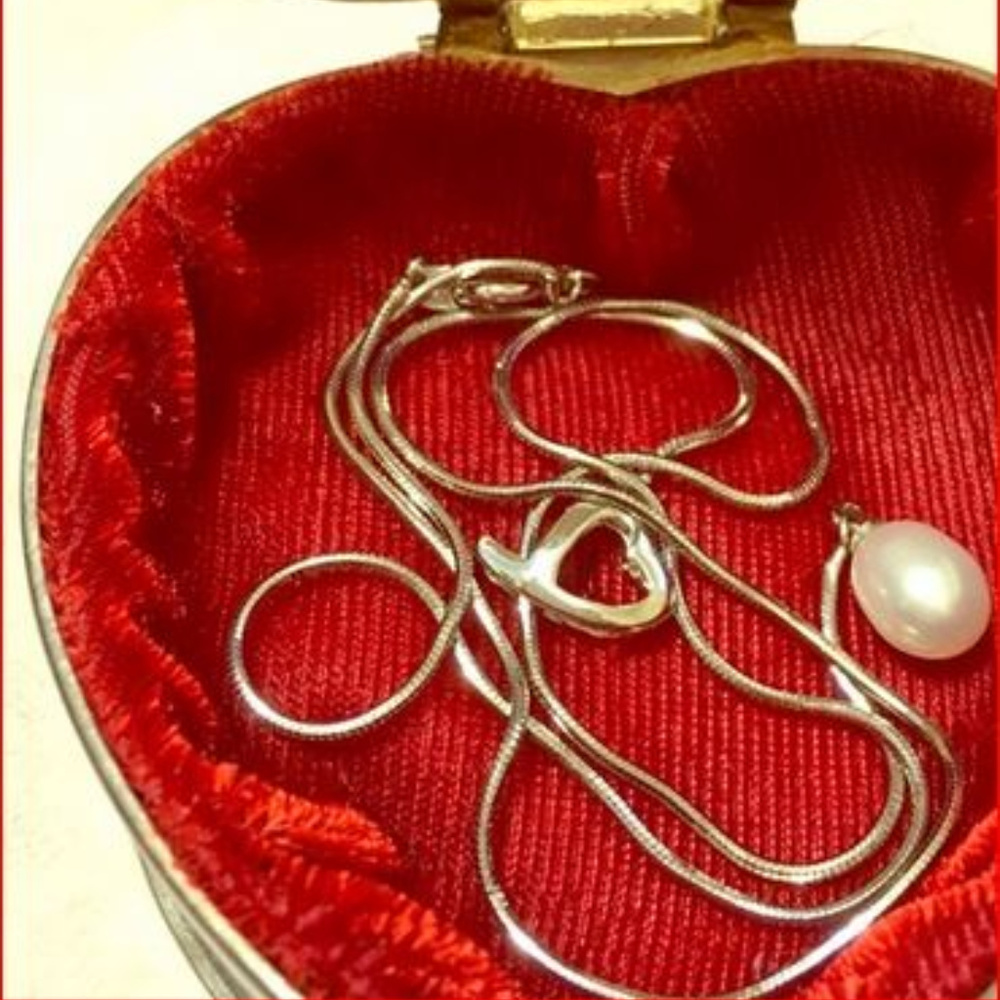 925 Sterling silver pearl lauriat