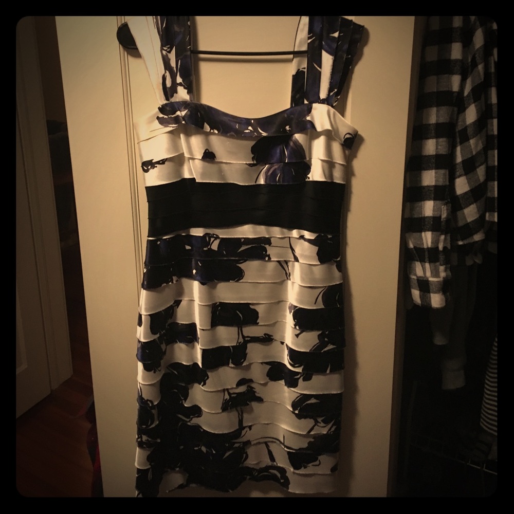 Floral pattern prom dress