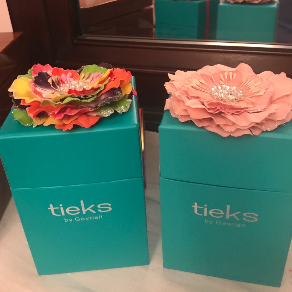 Tieks boxes and flowers pop pink mustard yellow 9