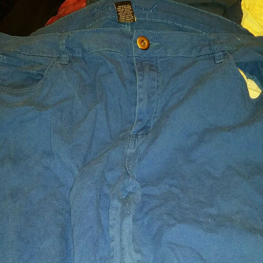 SUPER BLUE skinny jeans